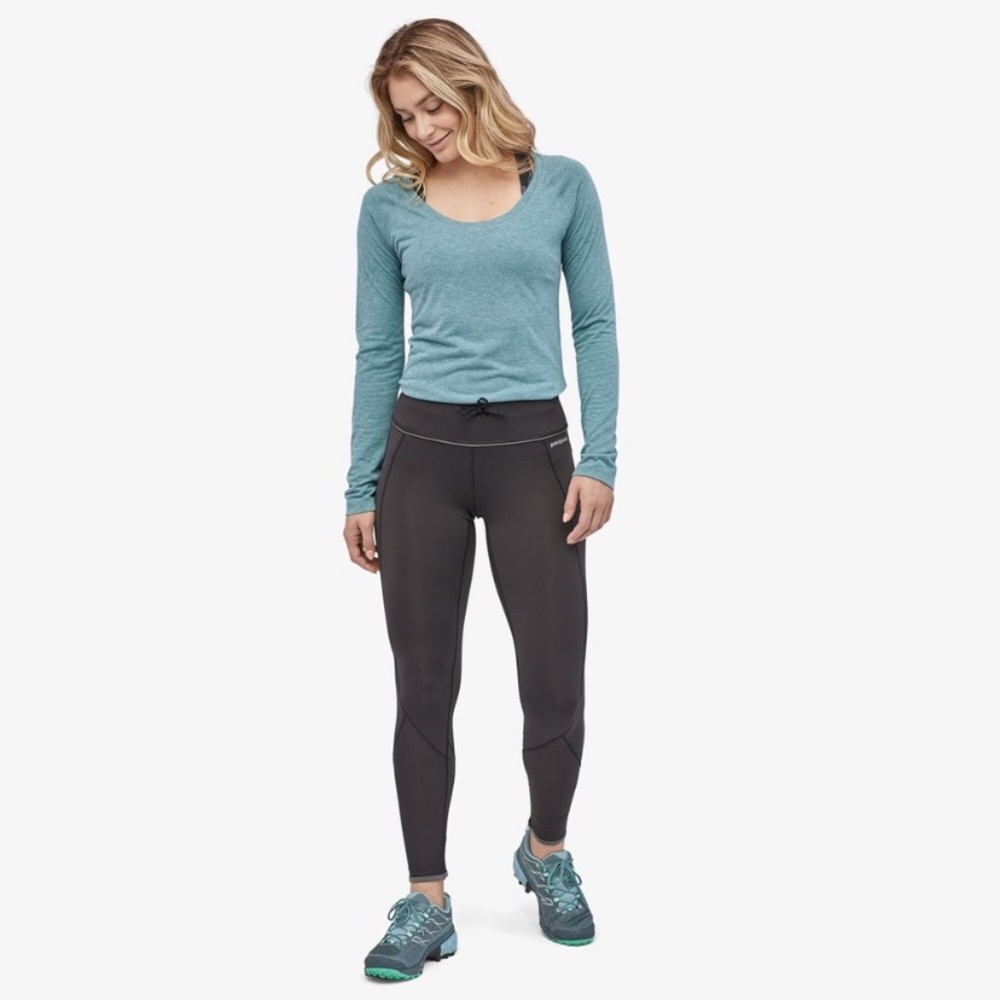 Patagonia Peak Mission Black Running Leggings